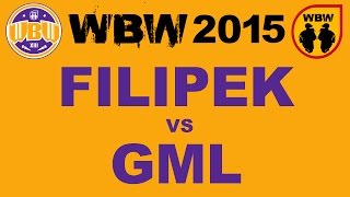 Filipek 🆚 Gml 🎤 WBW 2015 Łódź (freestyle rap battle)