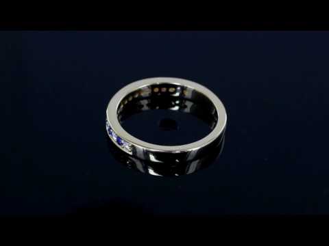 Yellow Gold Half Eternity Band - VJP0301046