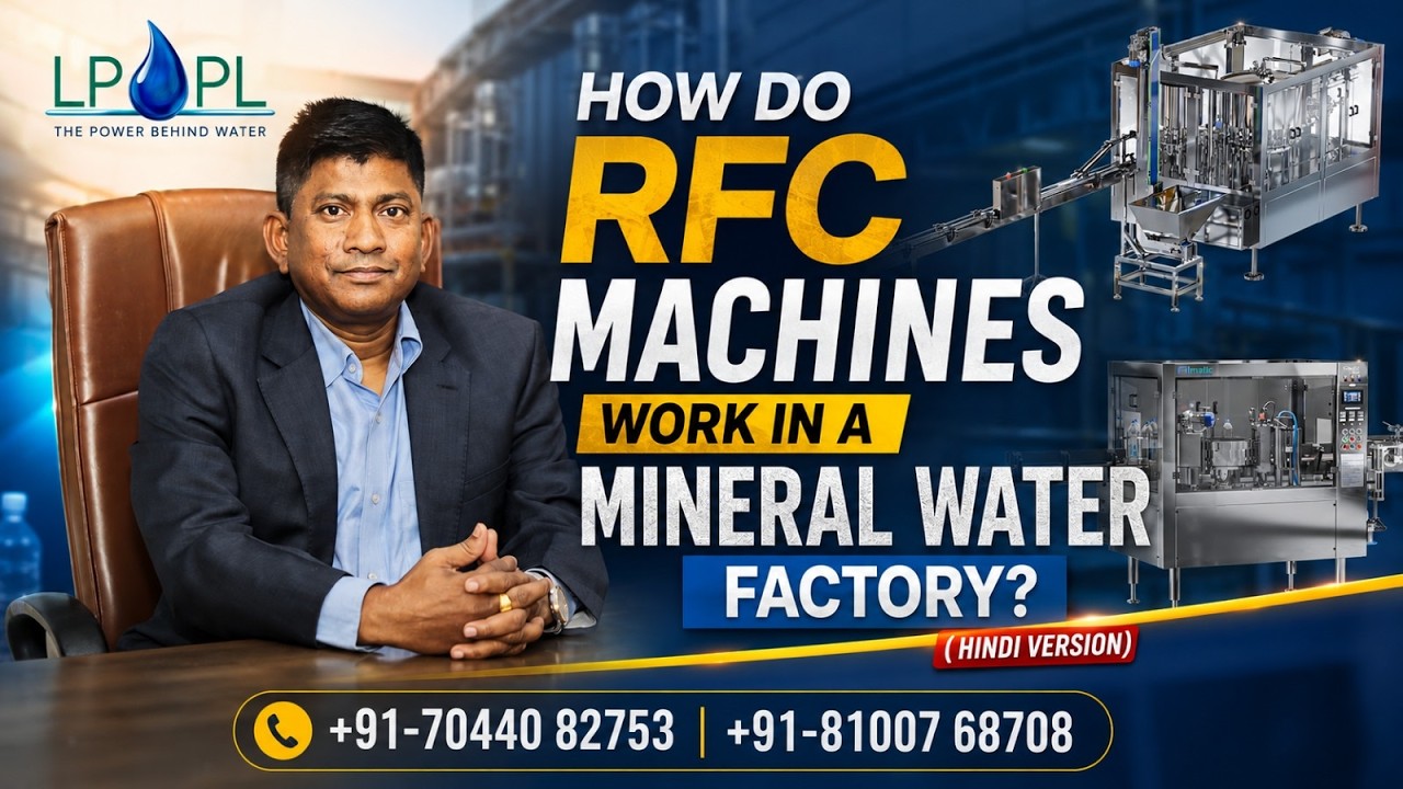 How do RFC (Rinsing, Filling, Capping) Machines Work in a Mineral Water Plant | Lalita Projects