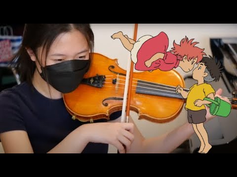 Ponyo On the Cliff By a Sea 崖の上のポニョ Main Theme | String Quintet
