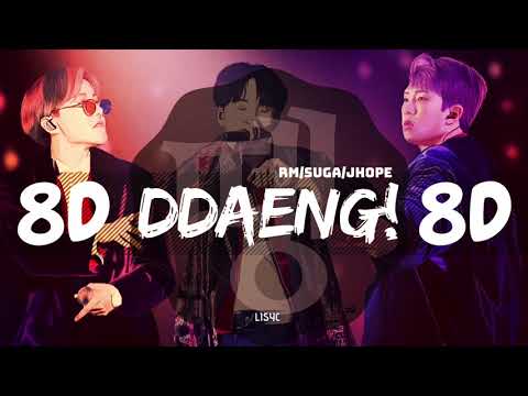 ⚠️ [8D AUDIO] BTS RM, SUGA, JHOPE - DDAENG (땡) [USE HEADPHONES 🎧] | BTS | BASS BOOSTED | 8D