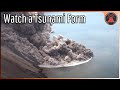 Watch a Tsunami be Generated by a Volcanic Eruption