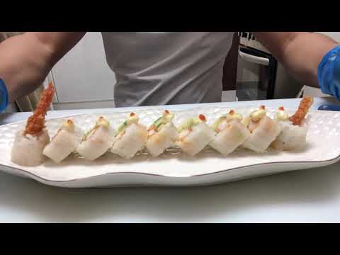 how ti make rice paper sushi roll