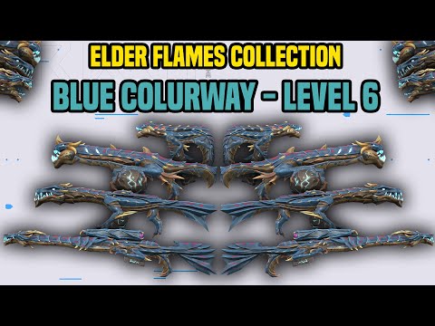 ELDERFLAME COLLECTION SKINS *BLUE COLOUR LEVEL 6* SHOWCASE - VALORANT
