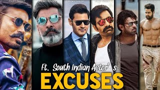 EXCUSES Ft. South Indian Actor's 🔥Transformation WhatsApp Status Video|South Indian Actor's Attitude