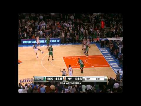 Pierce and Amar'e dramatic finish at MSG