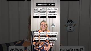 Learn the seasons in Finnish ☃️🇫🇮 #finnishlanguage #finnishteacher