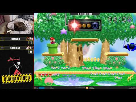 QR2 West Winners Semis - JaimeHR (Mario) Vs. Shihman (Captain Falcon) Super Smash Bros - SSB64