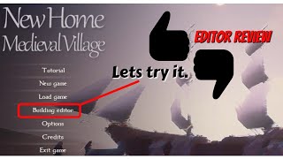 new home medieval village, Custom house, house editor, review #Gamereview