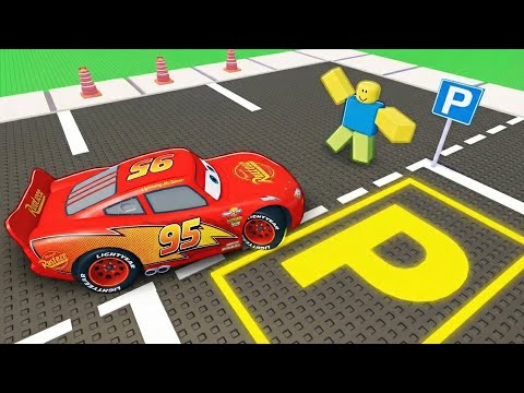 Lightning McQueen Play PARK A CAR in Roblox!