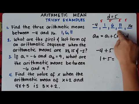 Arithmetic Mean | Tricky Examples | Problem Solving | Explain in Detailed |