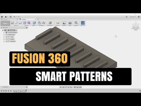 Fusion 360 - Smart Patterns - How To Pattern With Special Dimensions