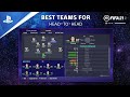 FIFA 21 Tips - Best Teams for Head-to-Head | PS Competition Center