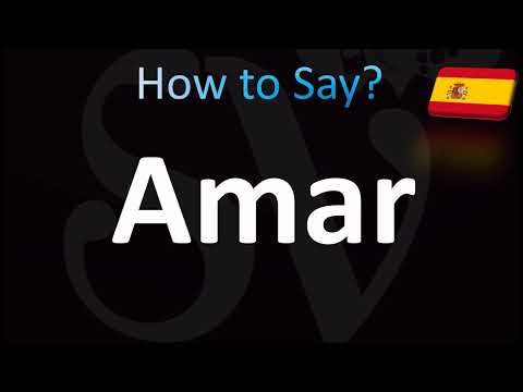 How to Pronounce ''Amar'' Correctly! (Spanish)