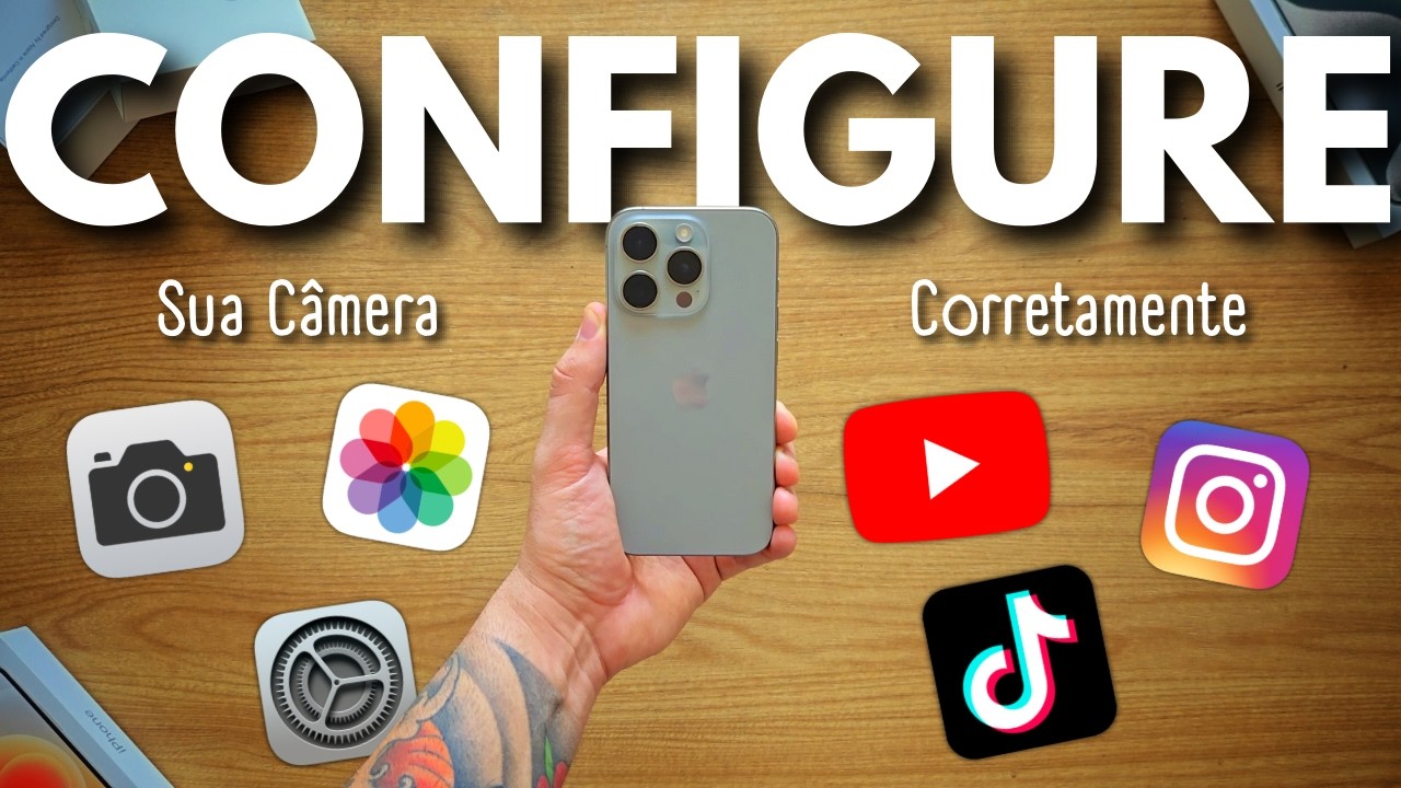 🚨 COMO CONFIGURAR a CÂMERA do IPHONE para GRAVAR VÍDEOS para o YOUTUBE e REDES SOCIAIS (ATUALIZADO)
