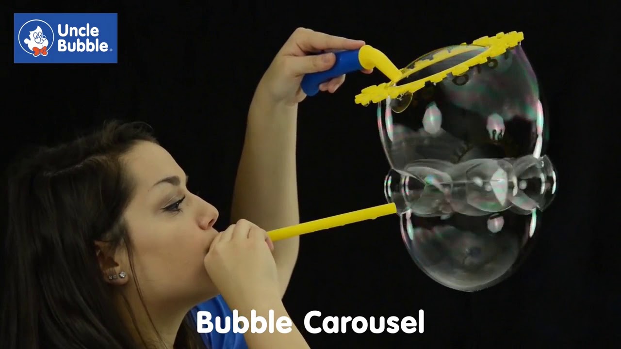 Uncle Bubble Junior burbulų rinkinys. Burbulų lazdelė su 236 ml burbulų skysčio. 