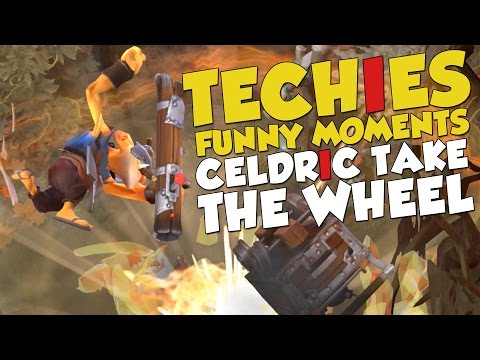 DotA 2 - Techies Funny Moments - Celdric Take the Wheel!