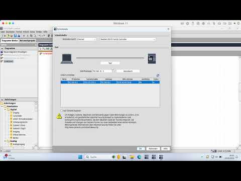Verbindung zu einer Siemens Logo! aufbauen, ein Programm überspielen und den Onlinetest ausprobieren