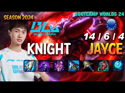 BLG Knight JAYCE vs GNAR Top - Patch 14.21 EUW Ranked WORLDS 2024 Bootcamp | lolrec