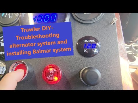 Trawler DIY- Alternator system troubleshooting and Balmar alternator system upgrade using MC-618