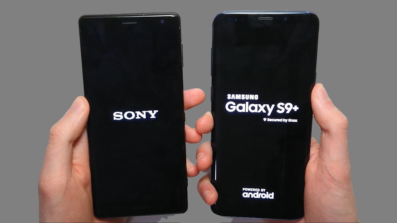 Sony Xperia XZ2 vs Samsung Galaxy S9 Plus Speed Test & Camera Comparison!