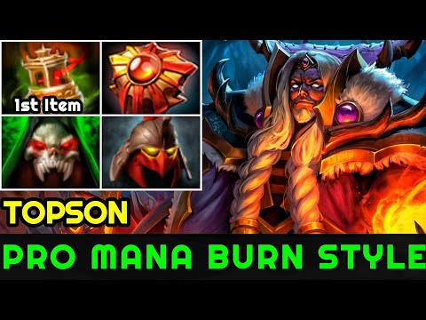 Topson [Invoker] Mana Burn Style Counter Puck Mid Crazy Gameplay 7.23 Dota 2