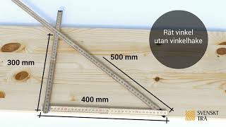 Snickartips - rät vinkel utan vinkelhake