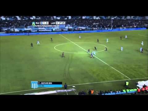 Gol de Bou.Racing 1 Lanús 0.Fecha 11. Torneo Primera División 2015.FPT