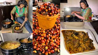 Cooking Like a Real African Wife For My Husband | I Cooked 2 Different Soups With Same Ingredients😱