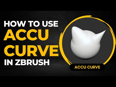 WHAT and How to use ACCU CURVE in ZBRUSH by Brown Bear Animation.👌