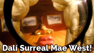 Salvador Dali Face of Mae West extraordinary masterpiece! [Rare Footage]
