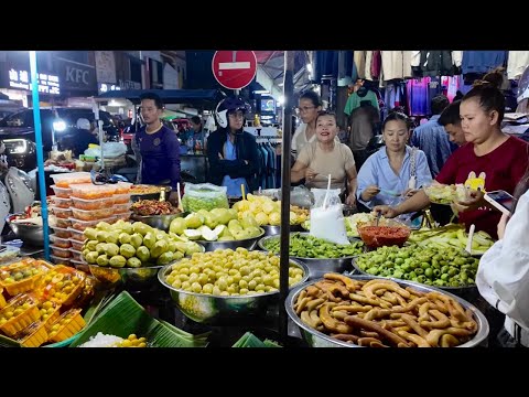 Evening Walking Tour at Toul Tom Poung Market, Phnom Penh City | Cambodian Street Food 2025
