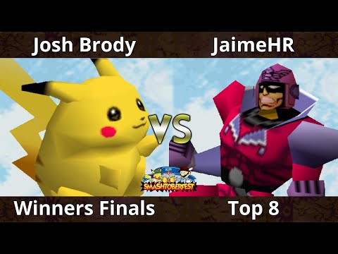 Smashtoberfest 2022 Winners Finals - Josh Brody (Pikachu) Vs JaimeHR (Falcon) SSB64 Smash Tournament