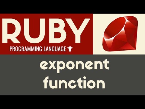Exponent Method | Ruby | Tutorial 24