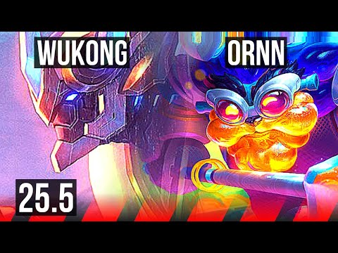 WUKONG vs ORNN (TOP) | 13/4/8 | KR Diamond | 25.5