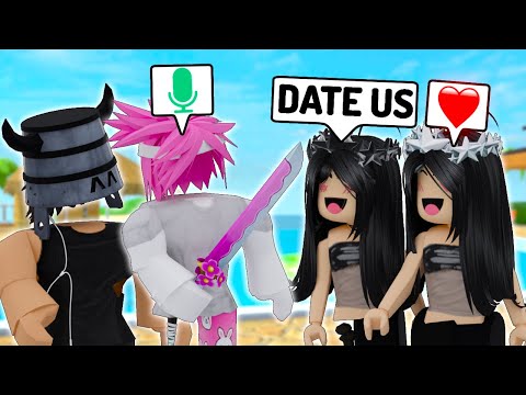 CREEPY TWINS Tried To DATE Me And @jstnfr In MM2.. (Murder Mystery 2)