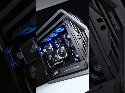 This Gaming PC Looks Like a Spaceship 🚀🔥 #pcbuild #rog #asusrog #pcgaming #rtx5070 #pcsetup #short