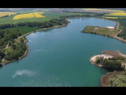 Brzeziny z lotu ptaka. woj.Opolskie. Groß Briesen , Vogelperspektive