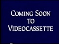 Coming Soon To Videocassette No Animation And Voiceover