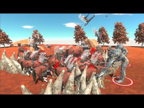 😱 Meat! Hard Cut 100 Hussar vs 2 Scourge - Animal Revolt Battle Simulator ✅ ARBS