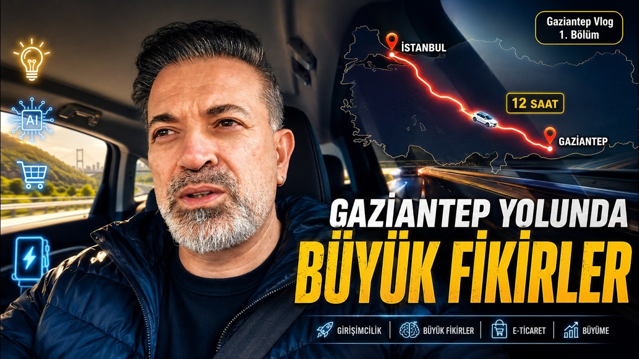 Tesla ile Gaziantep’e Giderken Aklımdaki Büyük Fikirleri Anlattım - Gaziantep VLOG #1