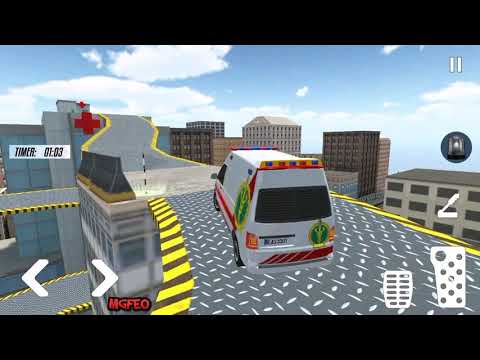 Stickman Ambulance Roof Jumping - Rooftop Stunts-Rescue Driving Jumping Stunts - Android GamePlay