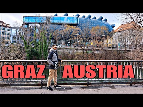 walking tour in  GRAZ city, Austria. Rundgang in der Stadt GRAZ, جزائري في النمسا