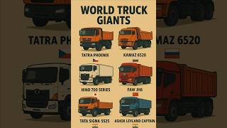 Download lagu WORLD TRUCK GIANTS 🚛 | Tatra Phoenix, KamAZ 6520, Hino 700, FAW JH6,  #automobile#ytshorts mp3