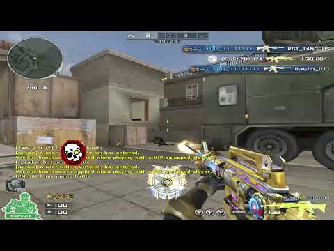CROSSFIRE PHILIPPINES M4A1 SILENCER IRON BEAST IMPERIAL GOLD GAMEPLAY