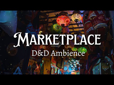 Fantasy Marketplace Ambience | D&D/TTRPG Music | Exotic Busy Market & Bazaar Street Sounds