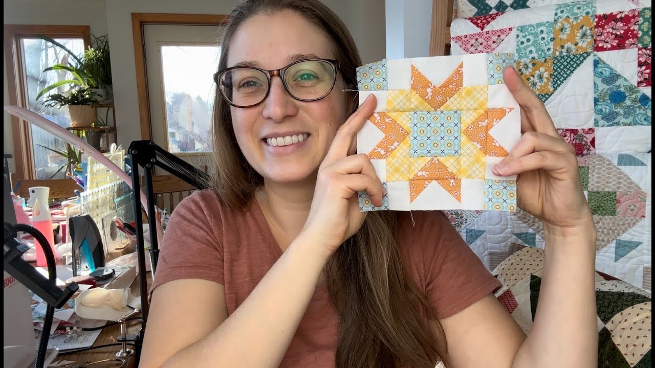 Block 8- 2024 Scrappy Sampler Mystery Block of the Week- star block tutorial