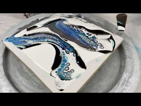 193. Sheleeart Australian Fluid Artist - Double Negative Space Swipe