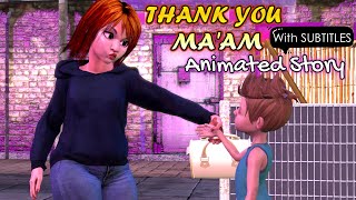 Thank You Ma'am by Langston Hughes || Animated Story in English