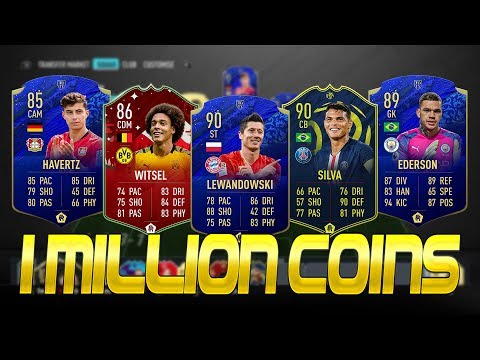 1 MILLION COIN SQUAD BUILDER - FIFA 20